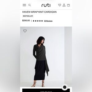 Ruti HAVEN WRAP KNIT CARDIGAN